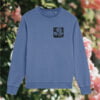 Experience the Flourish Sweatshirt – where our lino-print rose design meets eco-friendly comfort.