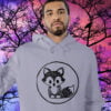 Image of 'The Freddy Hoodie,' a cute and eco-friendly hoodie from Born Free Printworks, featuring a captivating Freddy the Fox design across the chest. Embrace cuteness and warmth with this charming hoodie.